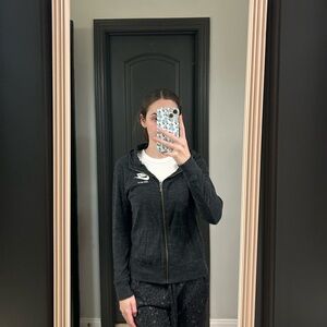 Nike Charcoal Zip-Up Hoodie